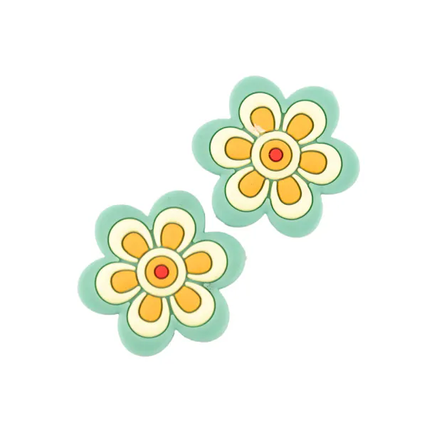 Maskestopper - turkis blomst