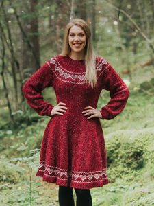 Hovedbilde Snurrekjole med hjerter voksen